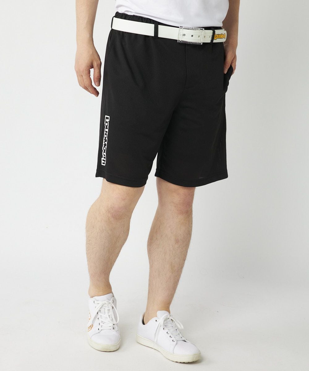 メンズ ドットメッシュ ショートパンツ ブラック | LOUDMOUTH JAPAN