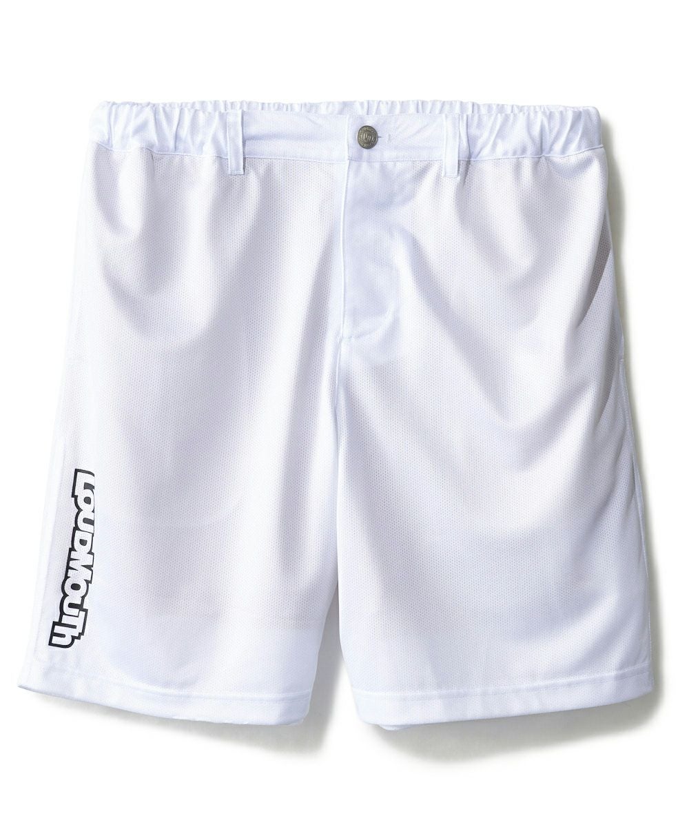 メンズ ドットメッシュ ショートパンツ ホワイト | LOUDMOUTH JAPAN