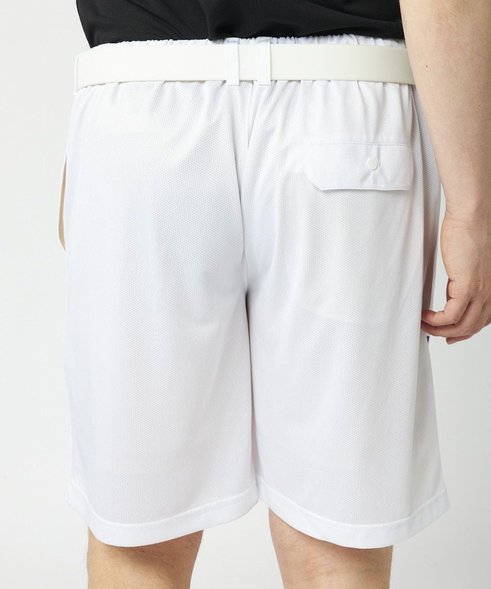 メンズ ドットメッシュ ショートパンツ ホワイト | LOUDMOUTH JAPAN