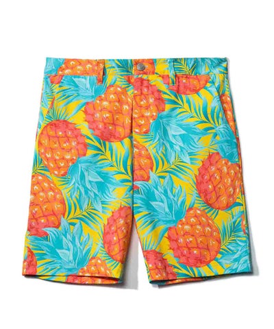 メンズ ECOベントメッシュ 柄ショートパンツ Midsummer Pineapple 