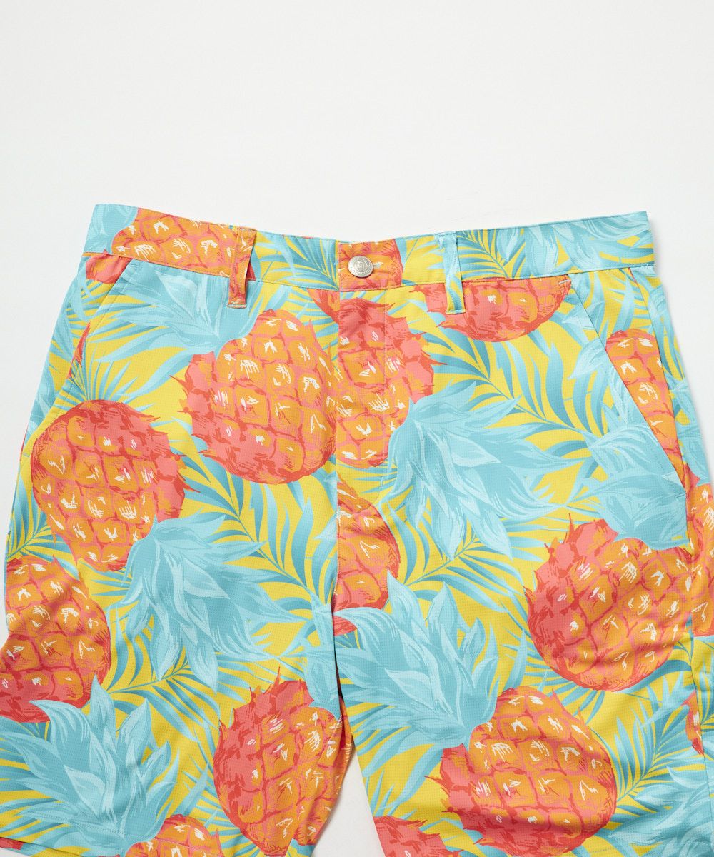 メンズ ECOベントメッシュ 柄ショートパンツ Midsummer Pineapple