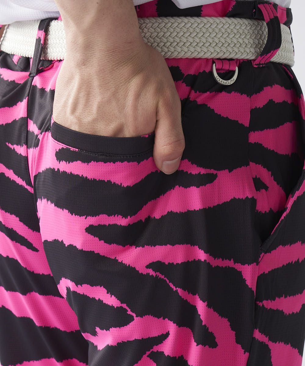 メンズ ECOベントメッシュ 復刻柄 ロングパンツ Pink Tarzan/ピンク