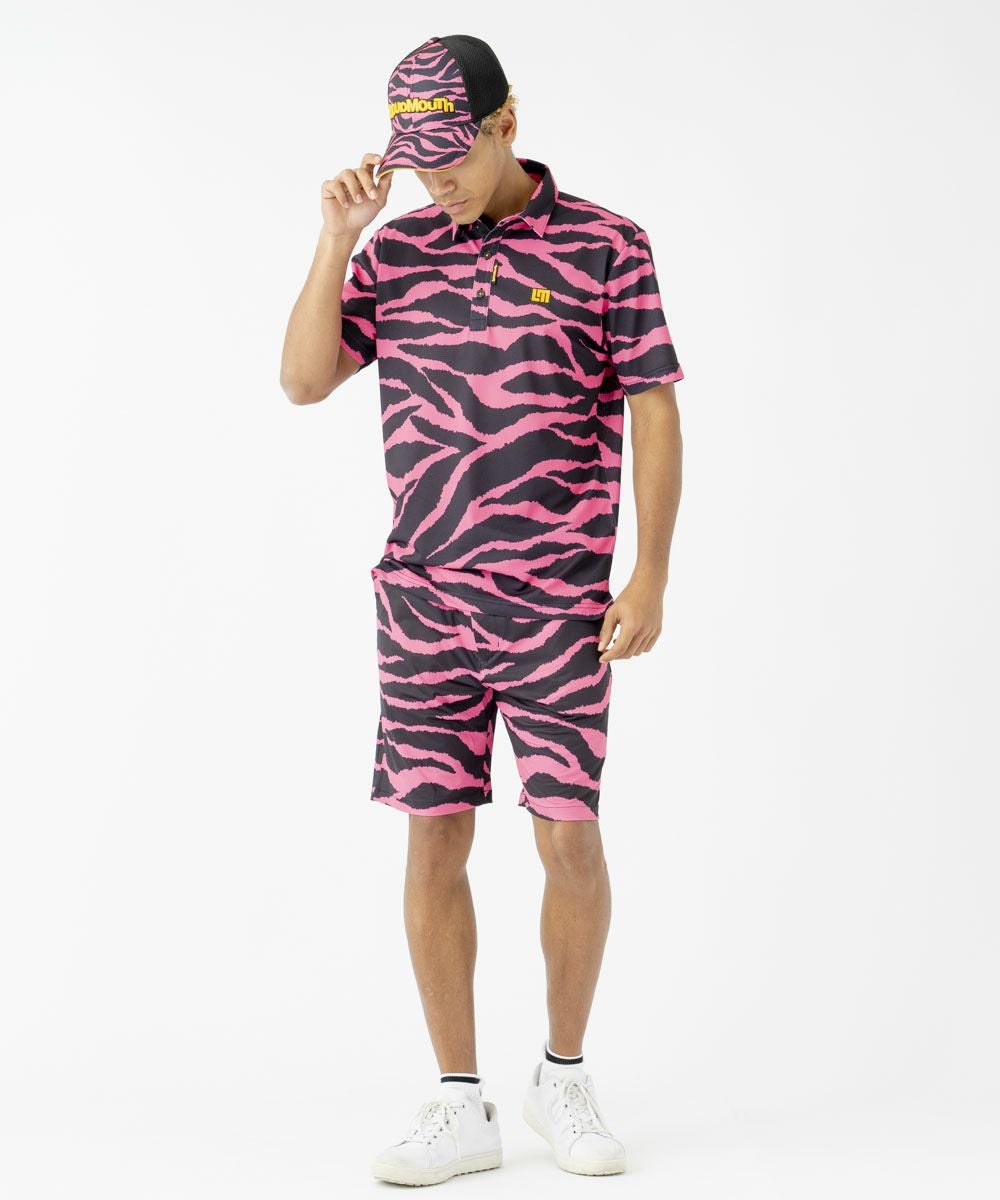 メンズ ECOベントメッシュ 復刻柄 ショートパンツ Pink Tarzan/ピンク