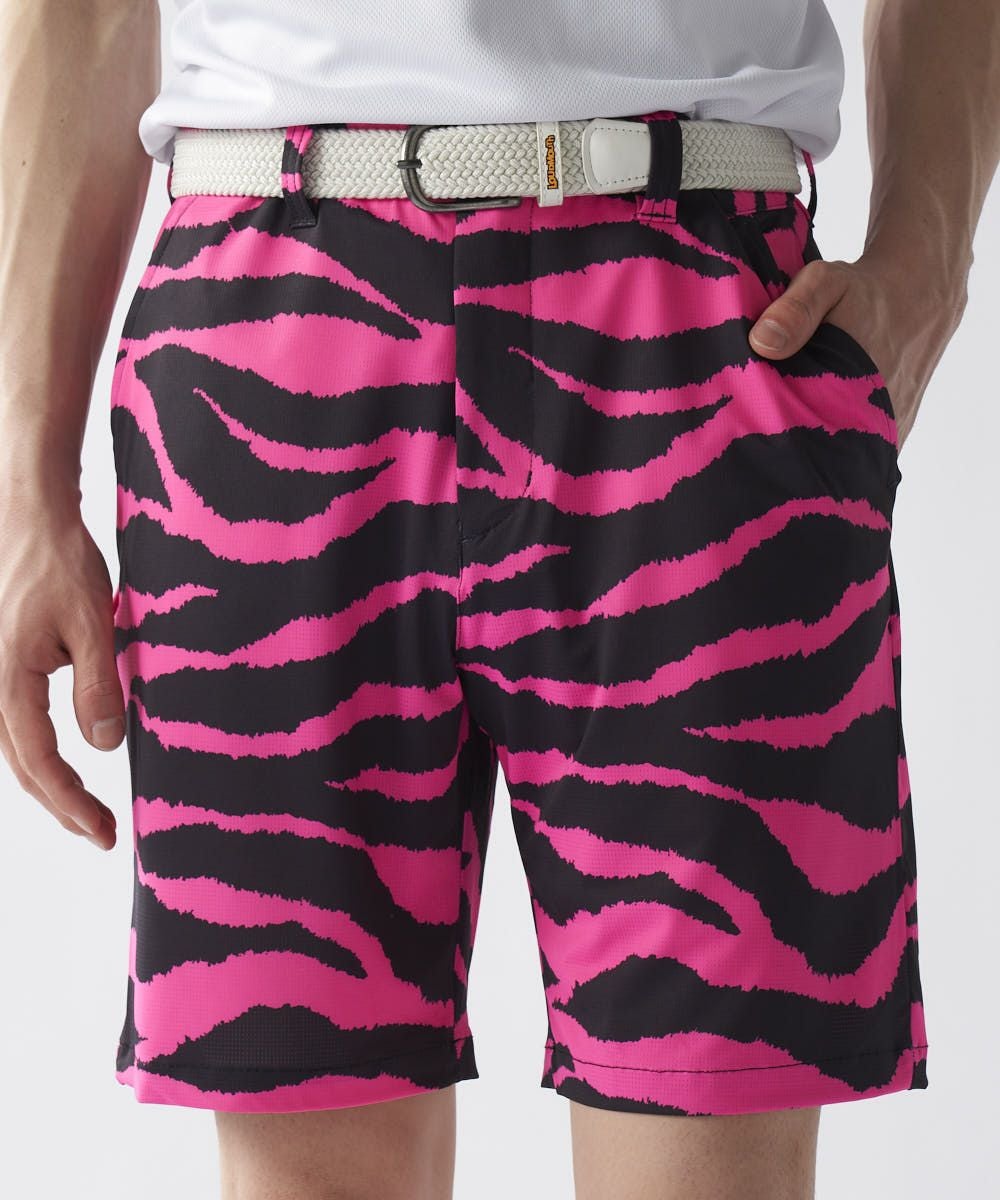 メンズ ECOベントメッシュ 復刻柄 ショートパンツ Pink Tarzan/ピンク