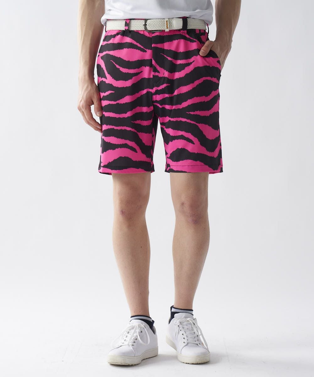 メンズ ECOベントメッシュ 復刻柄 ショートパンツ Pink Tarzan/ピンク
