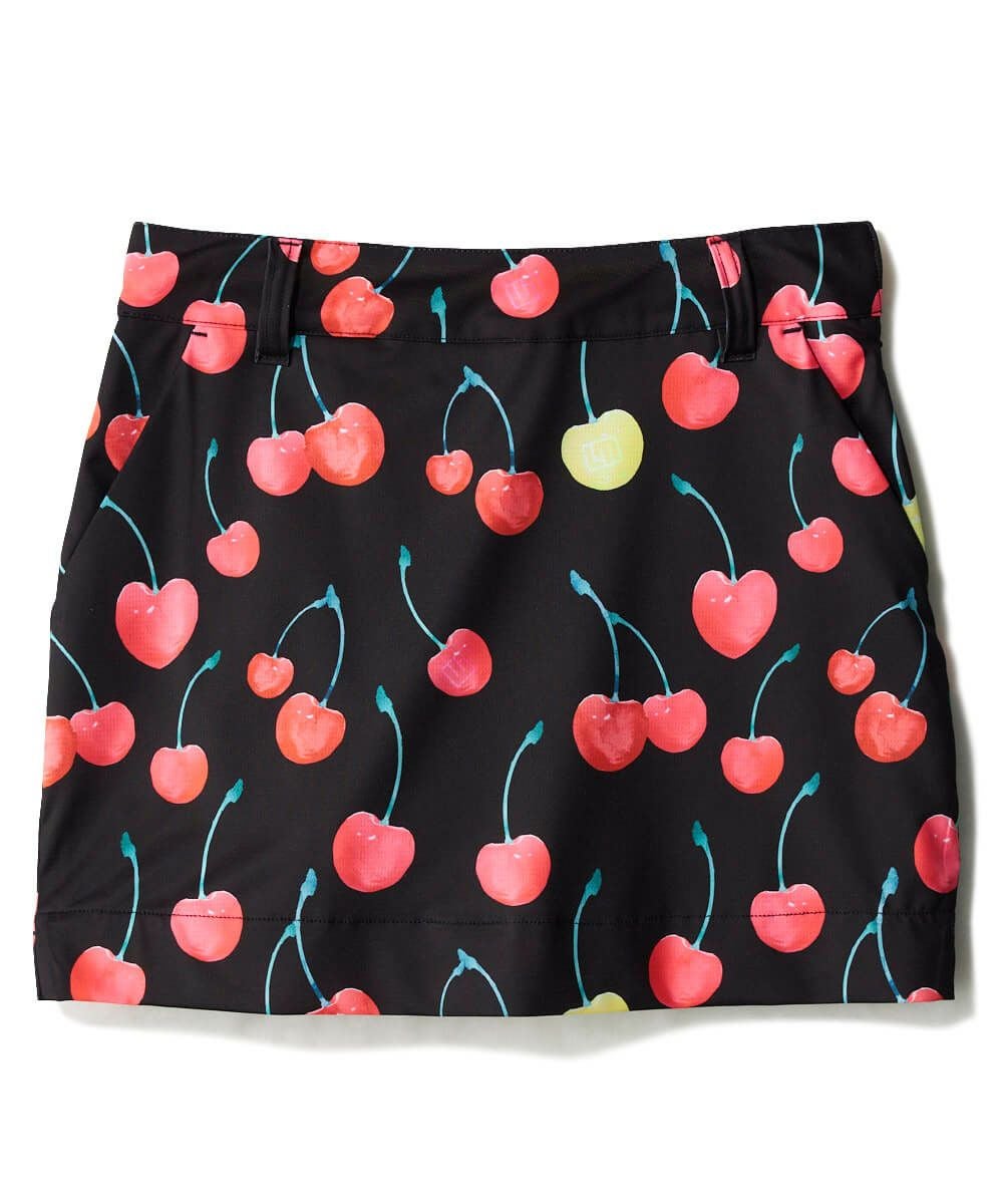 レディース ECOベントメッシュ 柄スカート Retro Cherries/レトロ