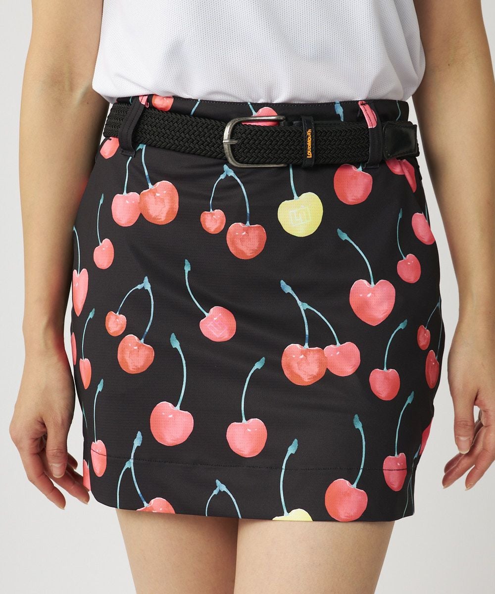 レディース ECOベントメッシュ 柄スカート Retro Cherries/レトロ