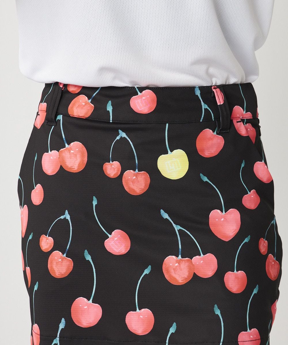 レディース ECOベントメッシュ 柄スカート Retro Cherries/レトロ