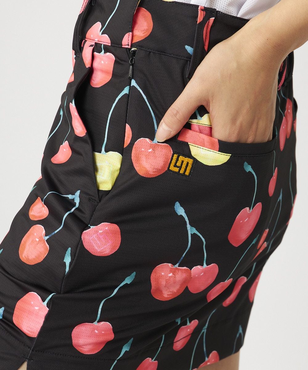 レディース ECOベントメッシュ 柄スカート Retro Cherries/レトロ