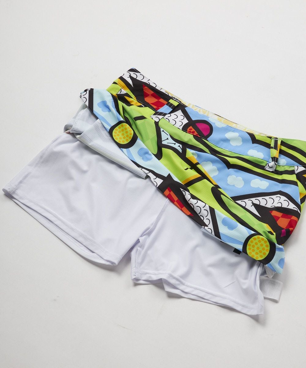 レディース ECOベントメッシュ 柄スカート Golf Trip Neon/ゴルフ