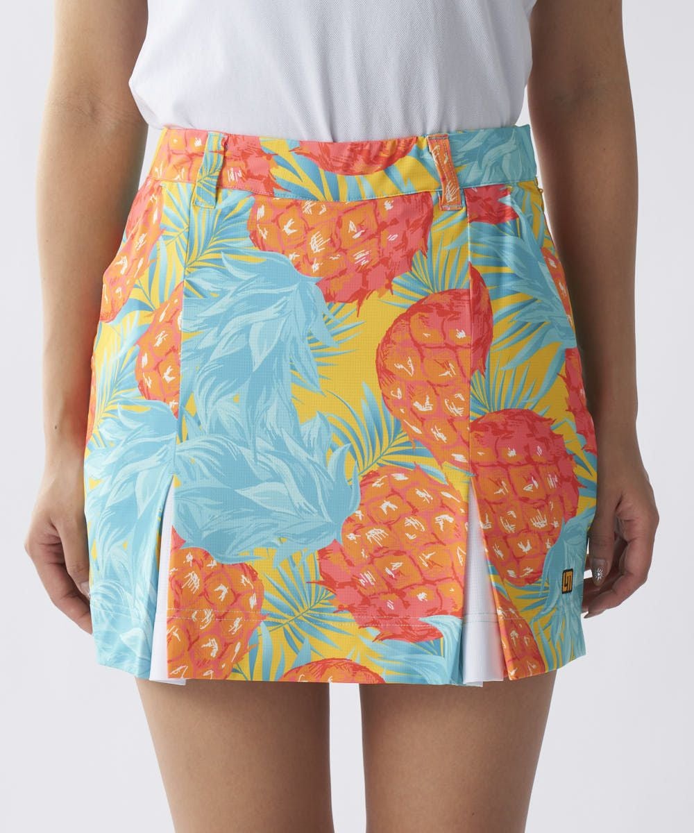 レディース ECOベントメッシュ 柄スカート Midsummer Pineapple/ミッド
