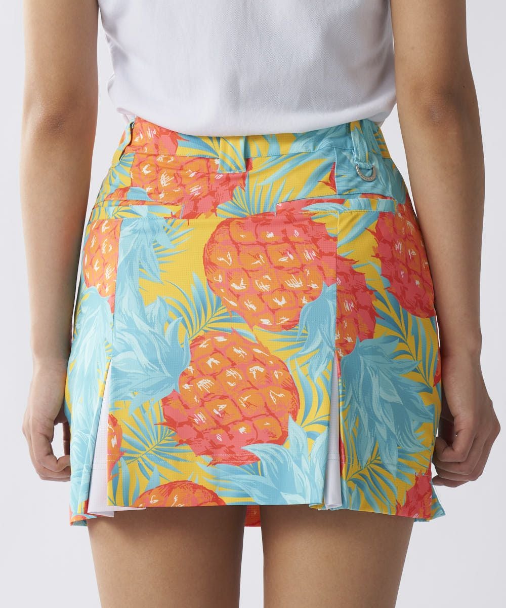 レディース ECOベントメッシュ 柄スカート Midsummer Pineapple/ミッド