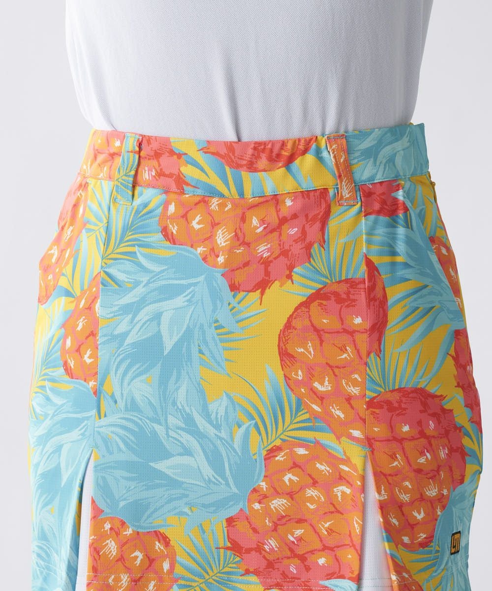 レディース ECOベントメッシュ 柄スカート Midsummer Pineapple/ミッド