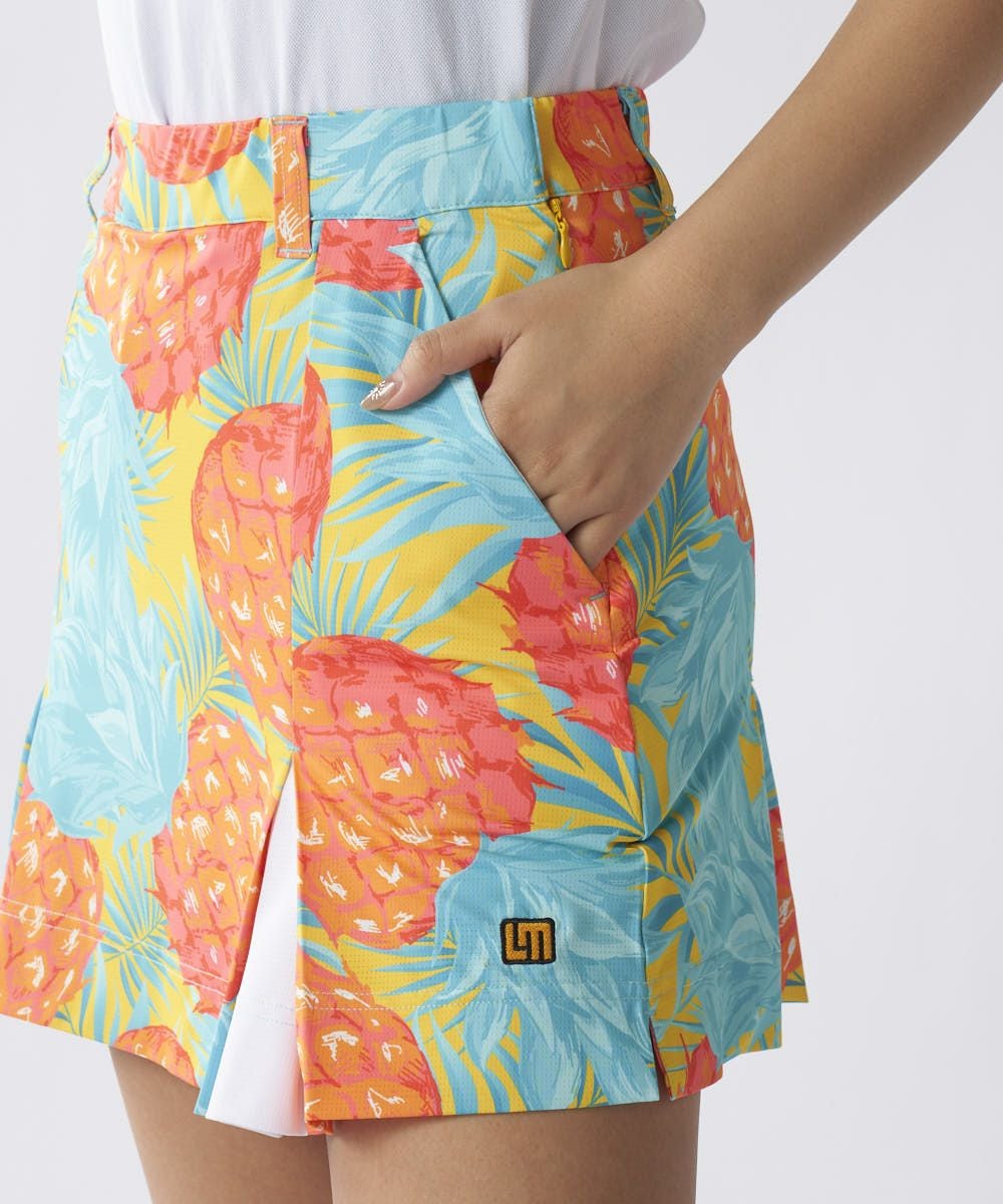 レディース ECOベントメッシュ 柄スカート Midsummer Pineapple/ミッド