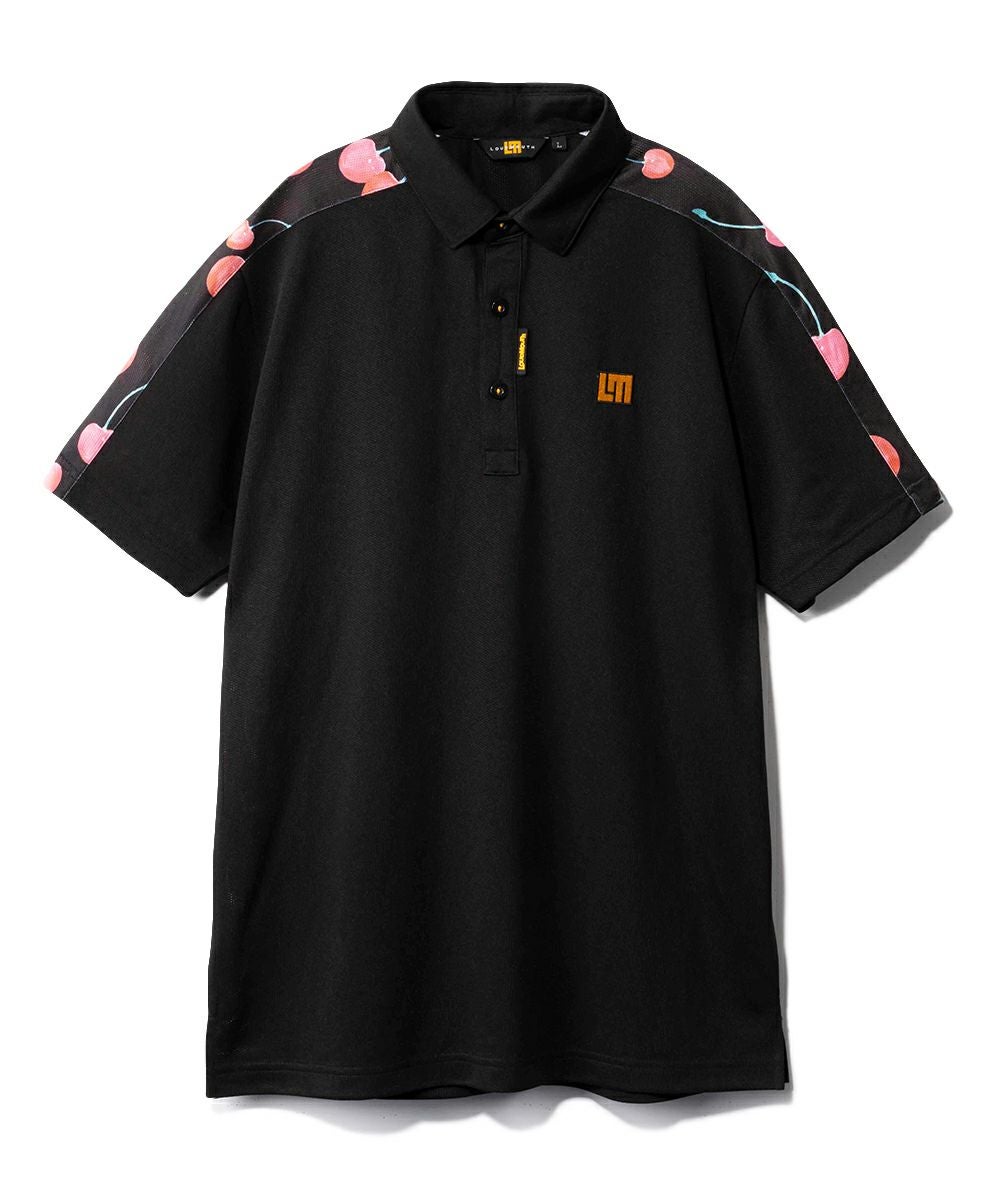 メンズ ドットメッシュ 半袖シャツ ブラック | LOUDMOUTH JAPAN