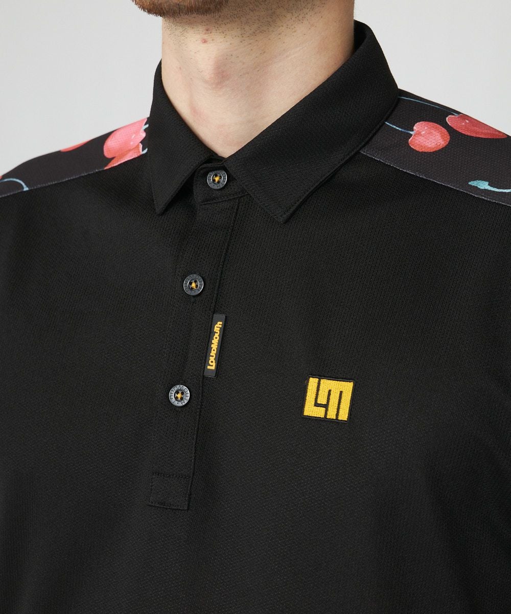 メンズ ドットメッシュ 半袖シャツ ブラック | LOUDMOUTH JAPAN