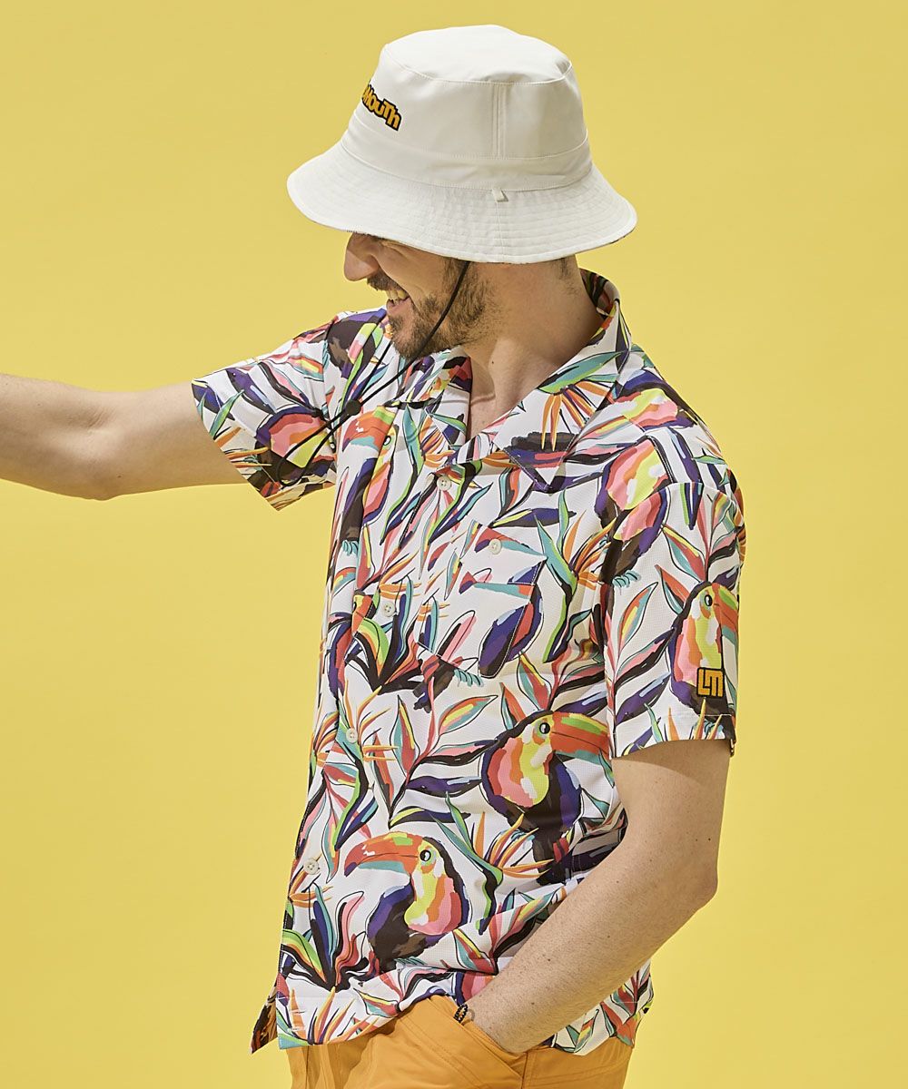 メンズ ECOベントメッシュ開襟シャツ Tropican/トロピカン | LOUDMOUTH