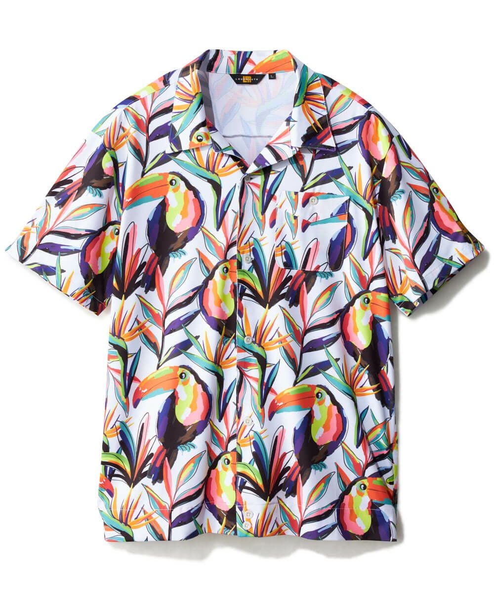 メンズ ECOベントメッシュ開襟シャツ Tropican/トロピカン | LOUDMOUTH