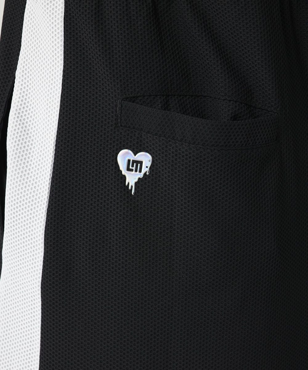 レディース メッシュトリコットワンピース ブラック | LOUDMOUTH JAPAN