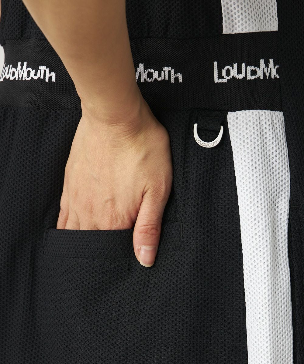 レディース メッシュトリコットワンピース ブラック | LOUDMOUTH JAPAN