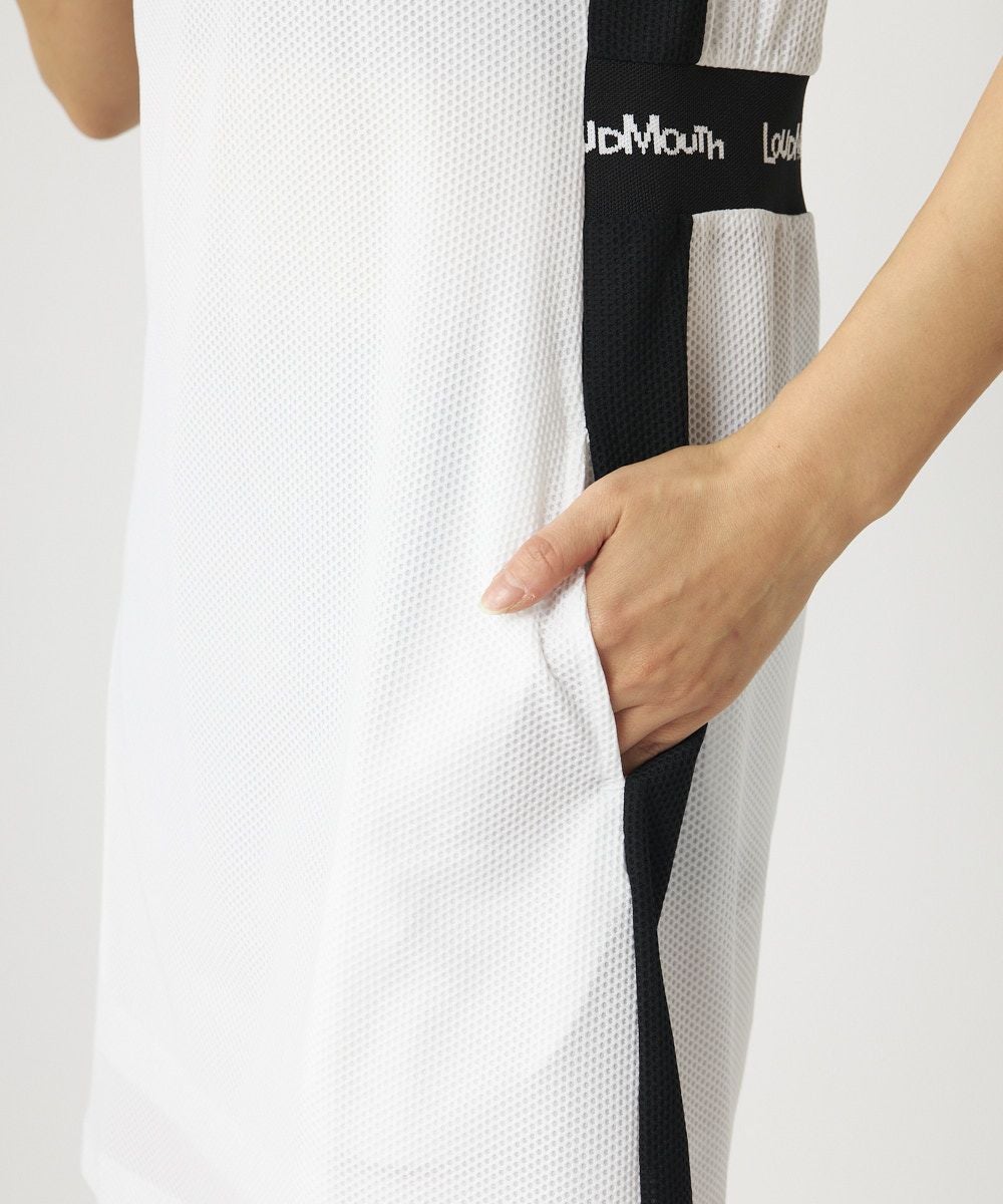 レディース メッシュトリコットワンピース ホワイト | LOUDMOUTH JAPAN