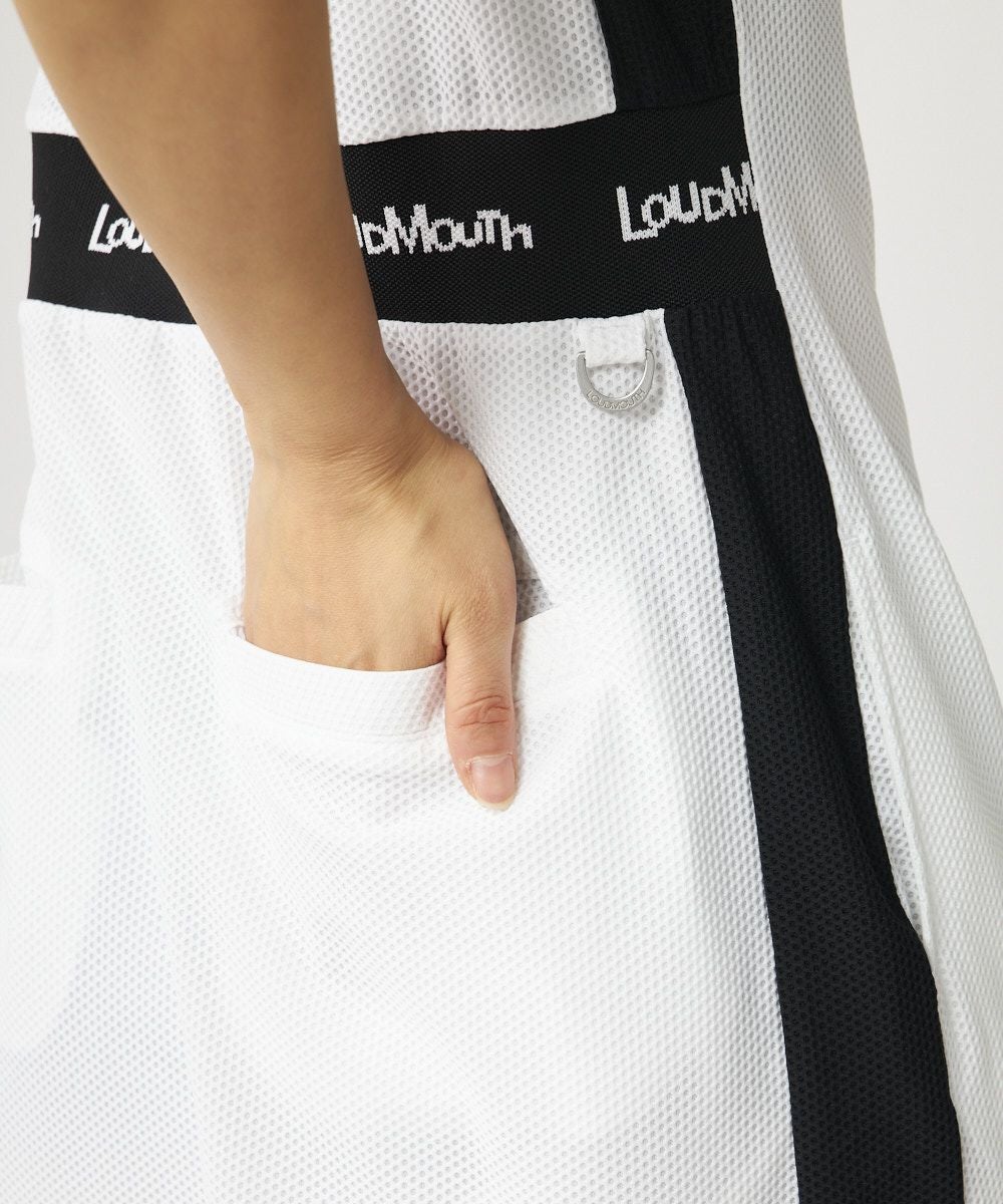 レディース メッシュトリコットワンピース ホワイト | LOUDMOUTH JAPAN