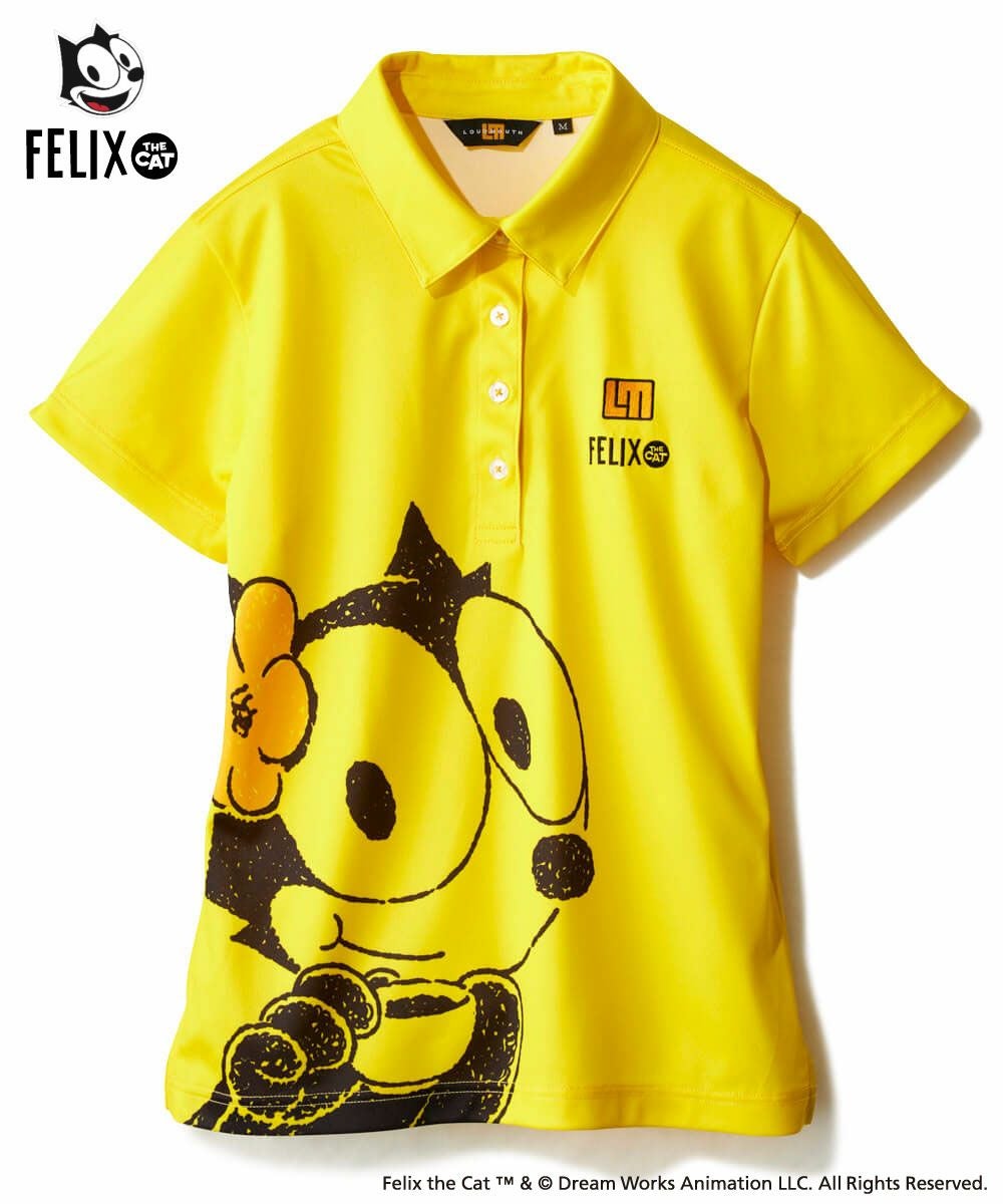 LOUDMOUTH×FELIX レディース リサイクルポリスムース 半袖シャツ