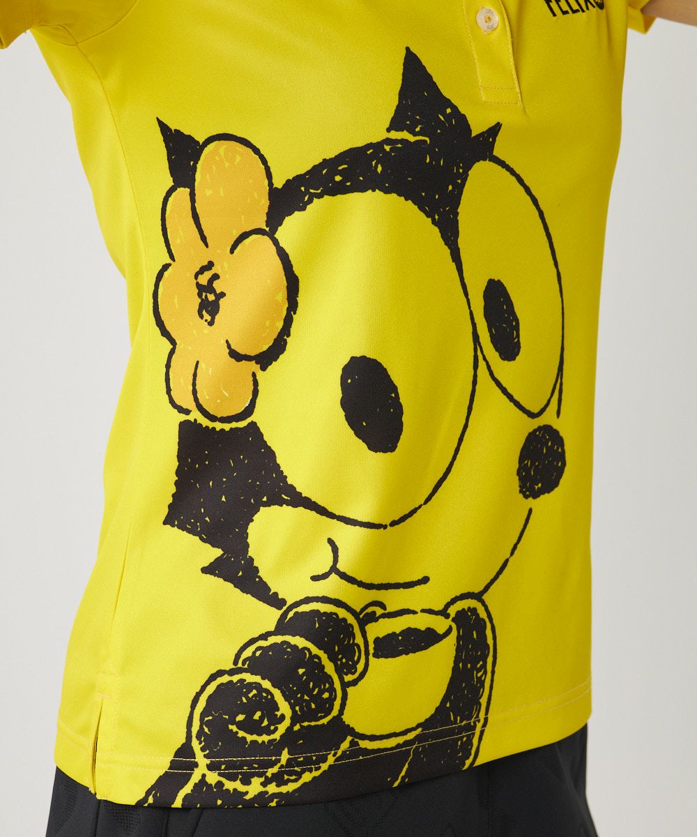 LOUDMOUTH×FELIX レディース リサイクルポリスムース 半袖シャツ