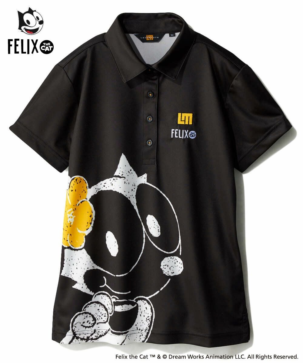 LOUDMOUTH×FELIX レディース リサイクルポリスムース 半袖シャツ