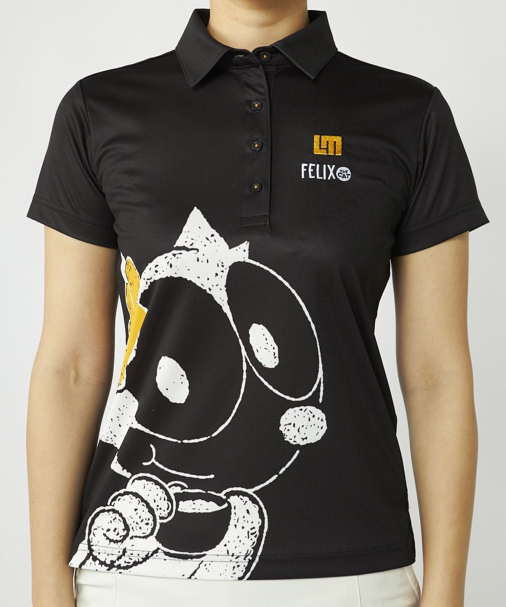 LOUDMOUTH×FELIX レディース リサイクルポリスムース 半袖シャツ