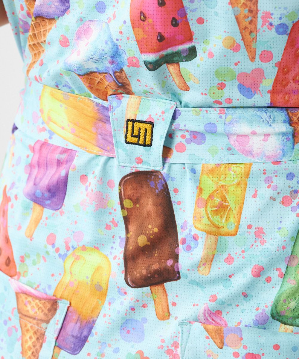 レディース ECOベントメッシュ 柄ワンピース Happy Ice Cream/ハッピー