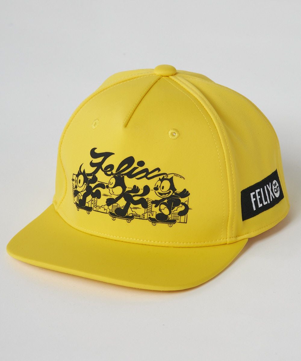 LOUDMOUTH×FELIX ユニセックス フラットキャップ イエロー | LOUDMOUTH