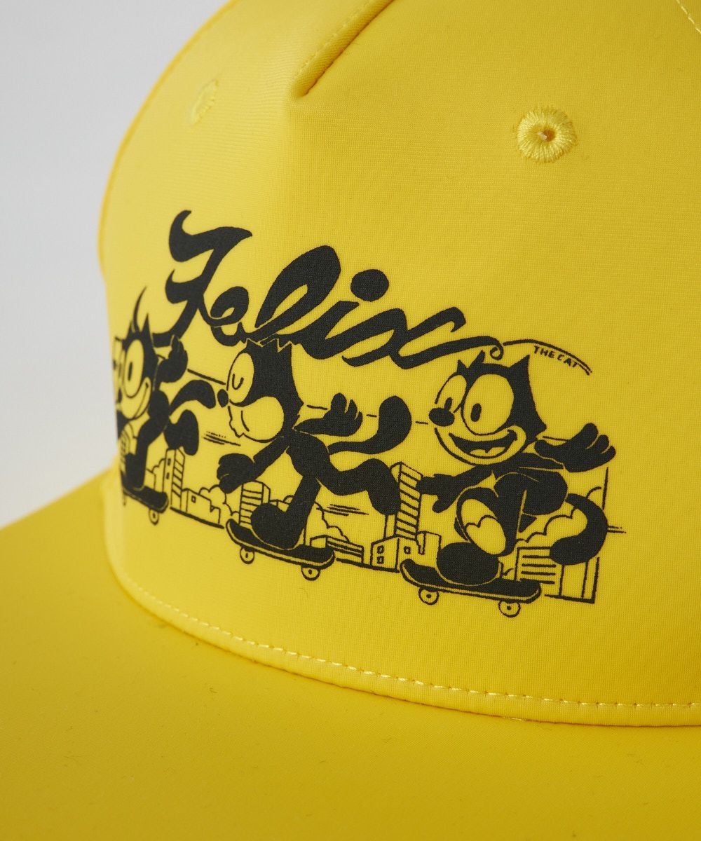 LOUDMOUTH×FELIX ユニセックス フラットキャップ イエロー | LOUDMOUTH
