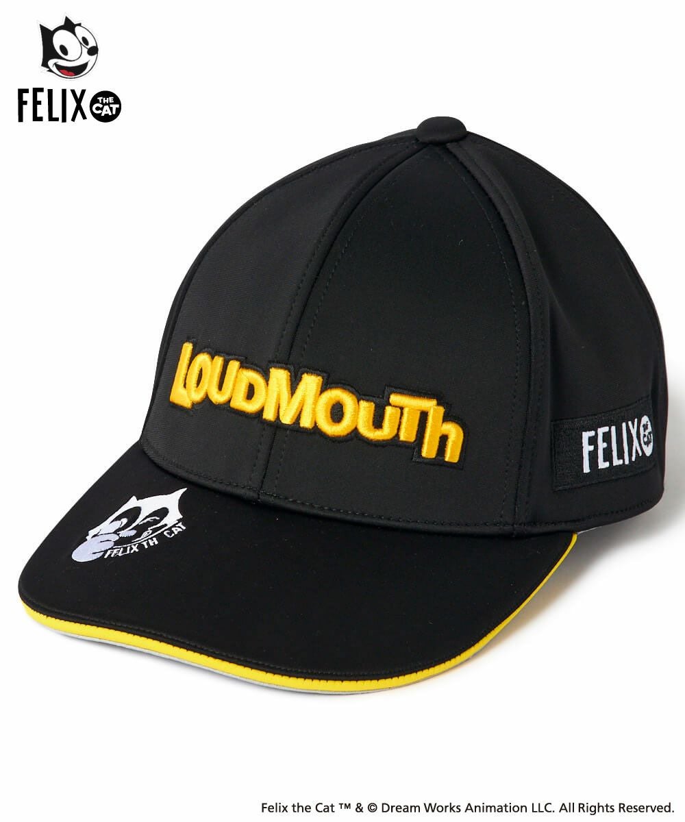 LOUDMOUTH×FELIX ユニセックス キャップ ブラック | LOUDMOUTH JAPAN