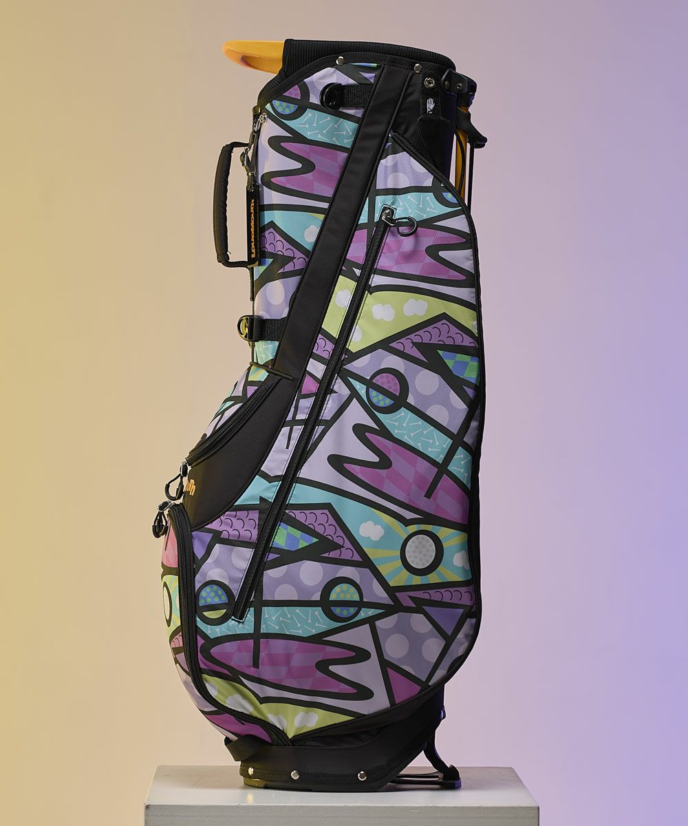 購入不可取り置き商品G-Rap THE BIRTH - TOP FLOOR 超軽量スタンドバッグ 8.5型 Golf Trip Neon Purple/ゴルフトリップ