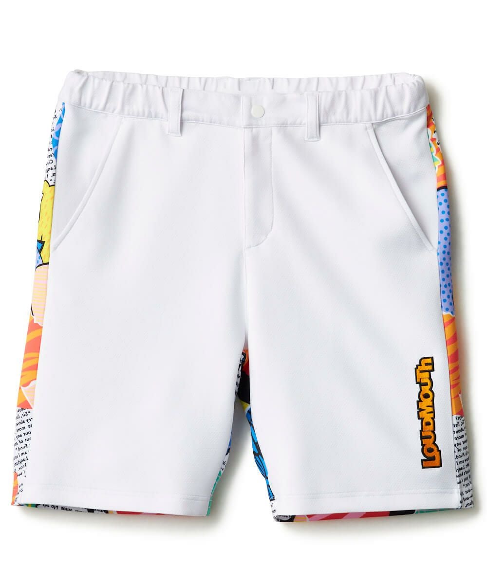 メンズ ドットメッシュ ショートパンツ ネオンオレンジ | LOUDMOUTH JAPAN