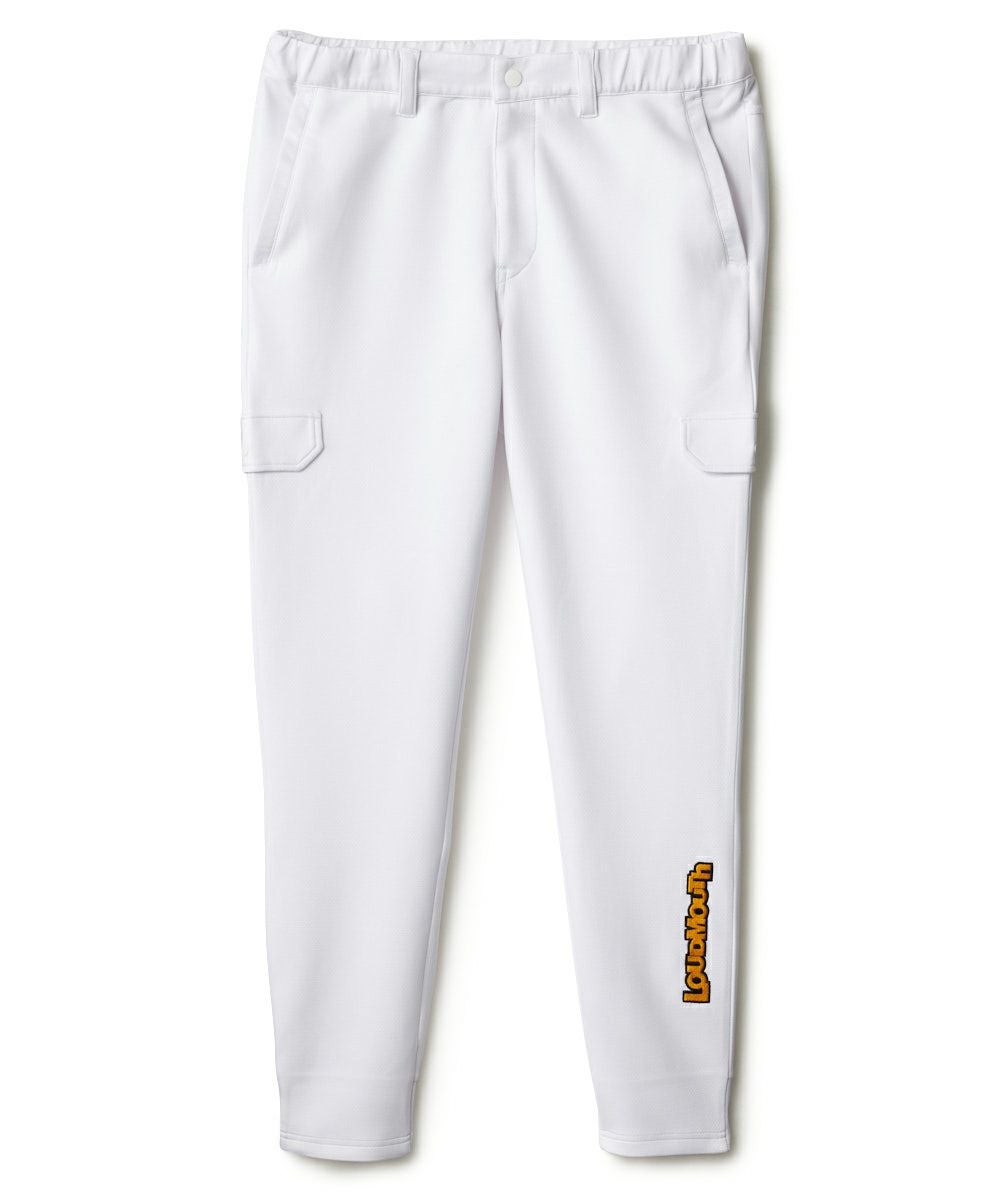 V12 メンズホワイトパンツ　ダンボールニットパンツ メンズ ダンボールニット ジョガーパンツ ネイビー | LOUDMOUTH JAPAN