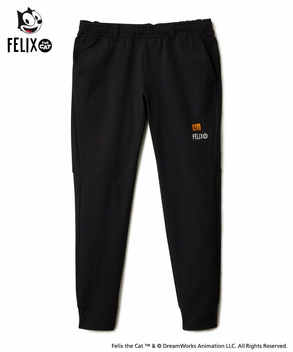 メンズ LOUDMOUTH×FELIX コラボ ストレッチ裏起毛パンツ ブラック
