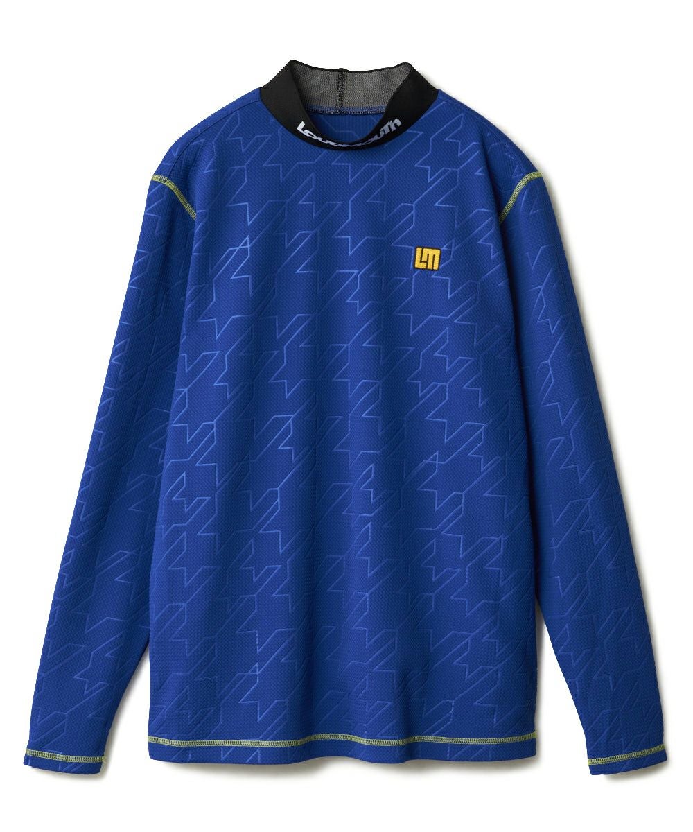 メンズ エンボスロゴ 長袖モックネックシャツ ブラック | LOUDMOUTH JAPAN