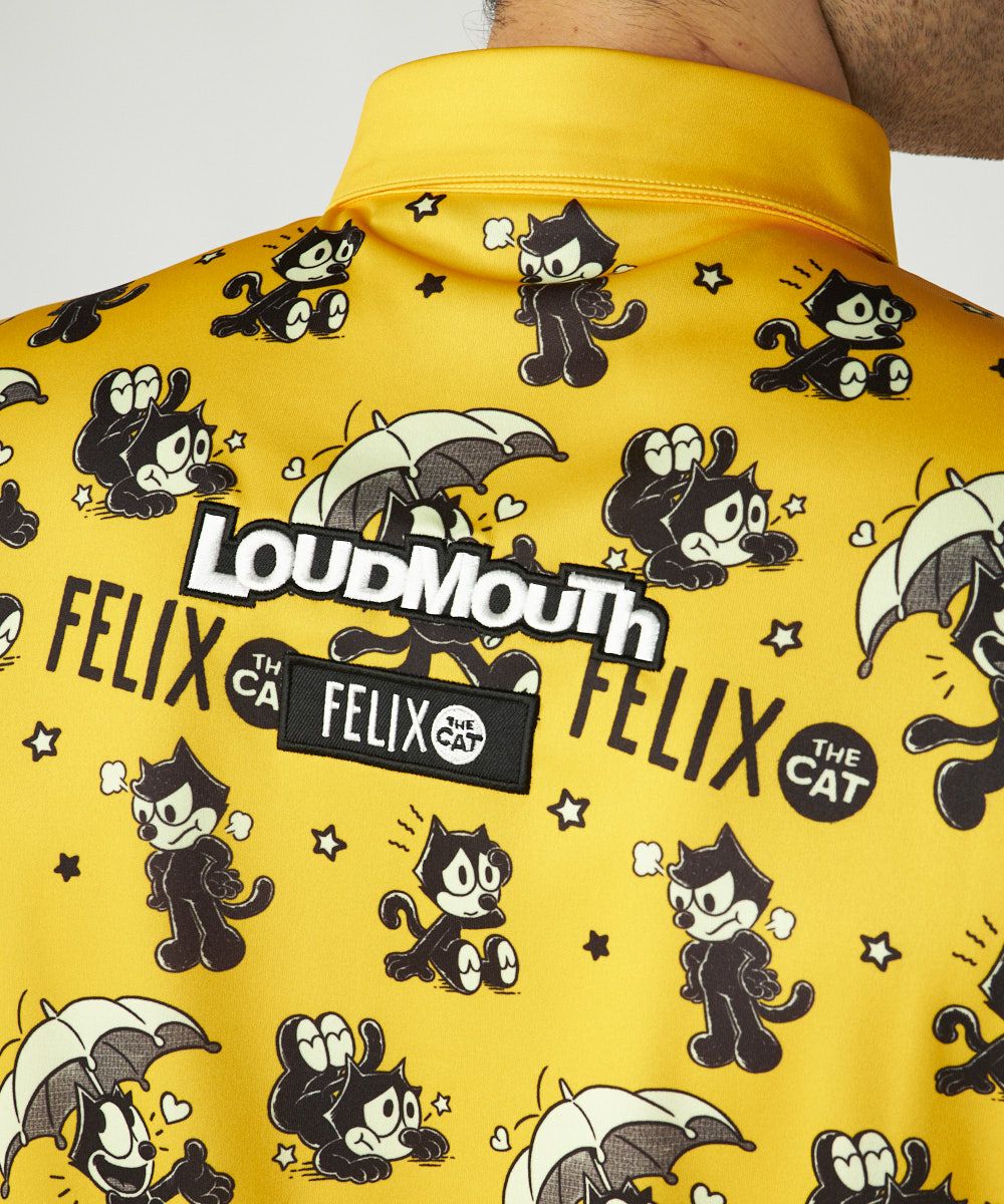 メンズ LOUDMOUTH×FELIX コラボ柄半袖シャツ オレンジ | LOUDMOUTH JAPAN