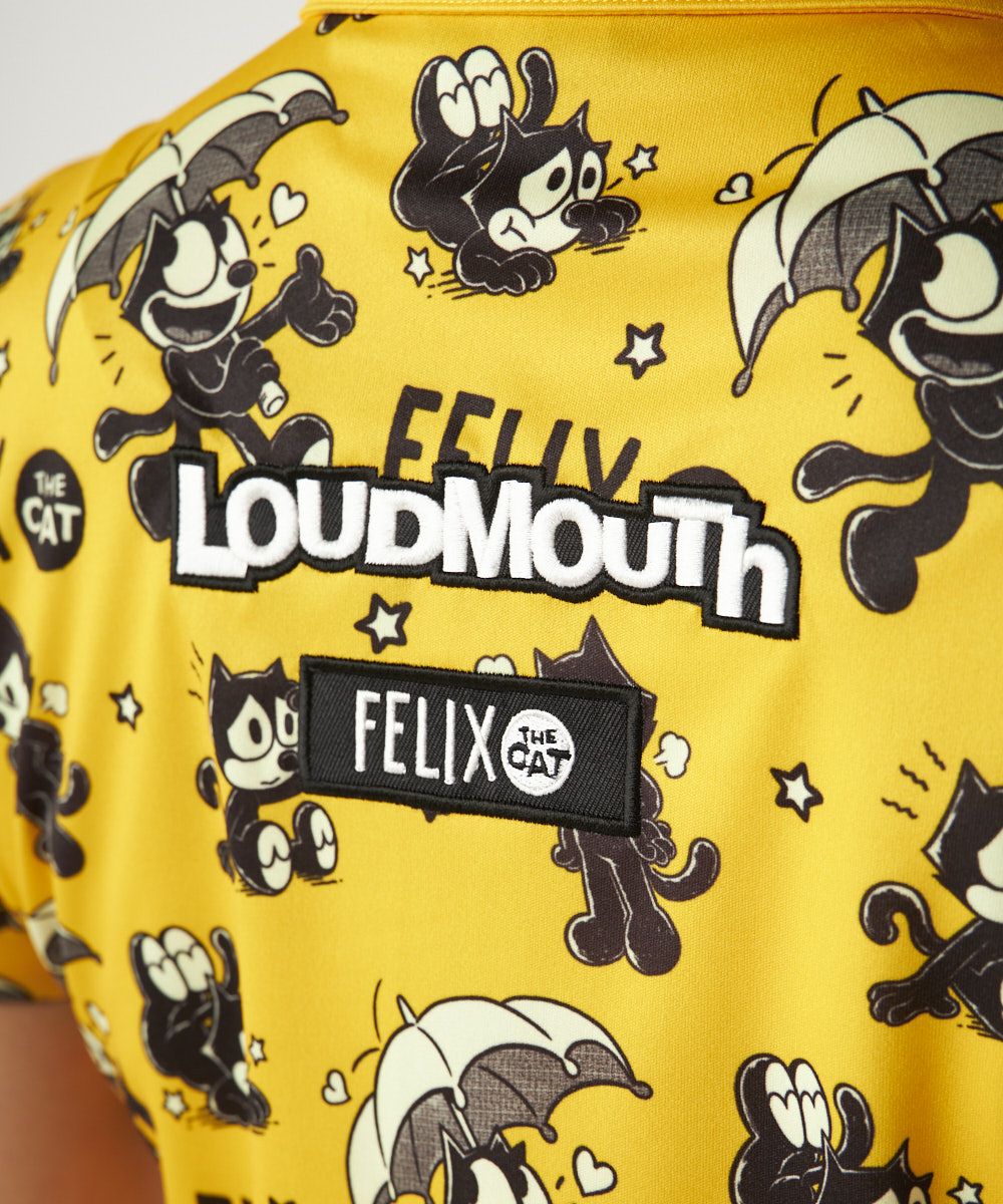 レディース LOUDMOUTH×FELIX コラボ柄半袖シャツ オレンジ | LOUDMOUTH