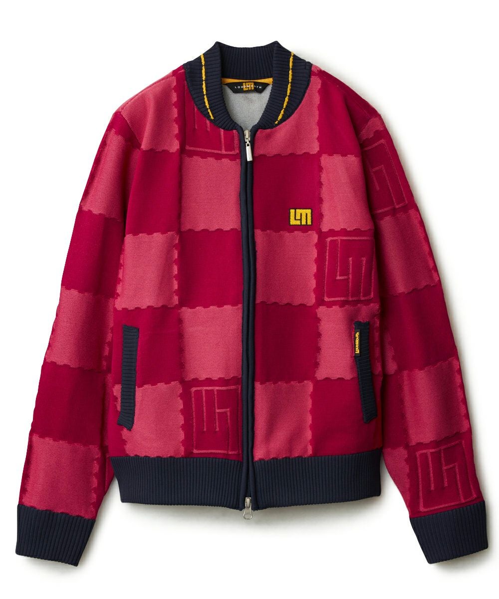 レディース ジャケット ニットブルゾン 裏地蓄熱 防寒 M ラウドマウス　ゼブラ レディース 蓄熱ニットブルゾン ピンク | LOUDMOUTH JAPAN