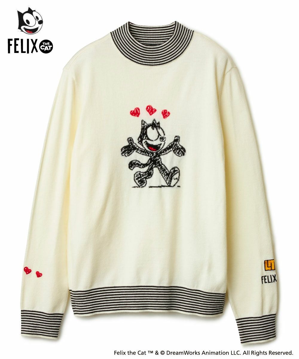 レディース LOUDMOUTH×FELIX コラボ 軽量ニット ホワイト | LOUDMOUTH