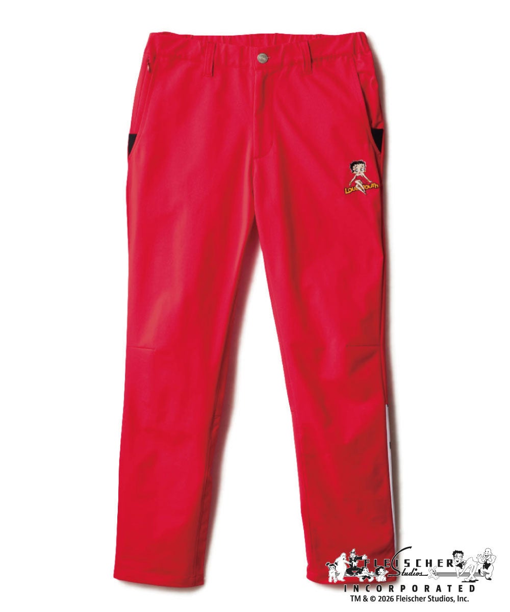 LOUDMOUTH×Betty Boop™ メンズ ロングパンツ ブラック