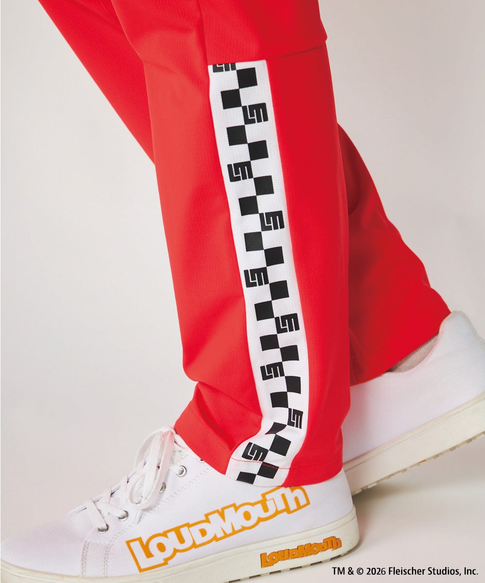 LOUDMOUTH×Betty Boop™ メンズ ロングパンツ レッド | LOUDMOUTH