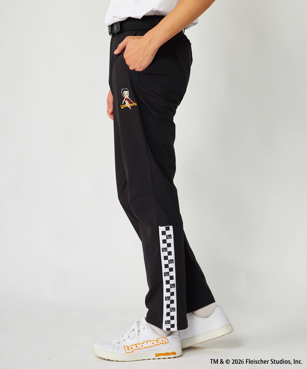 LOUDMOUTH×Betty Boop™ メンズ ロングパンツ ブラック