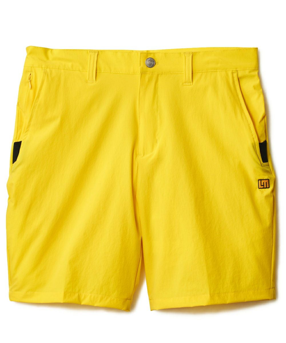 メンズ 撥水ハイパーストレッチショートパンツ イエロー | LOUDMOUTH JAPAN