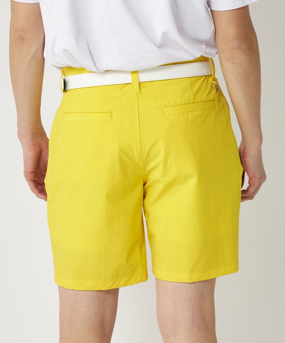 メンズ 撥水ハイパーストレッチショートパンツ イエロー | LOUDMOUTH JAPAN