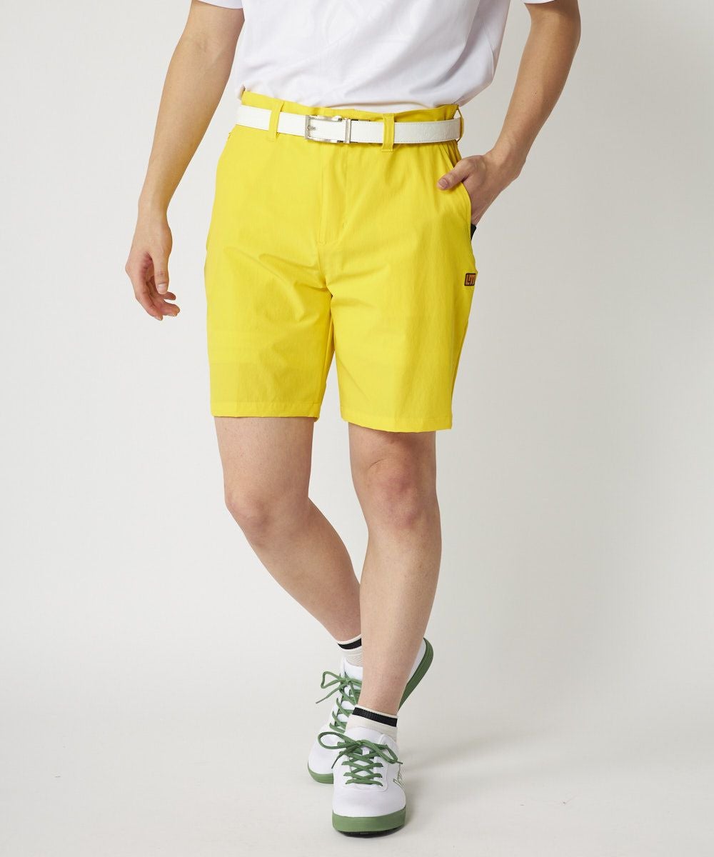 メンズ 撥水ハイパーストレッチショートパンツ イエロー | LOUDMOUTH JAPAN