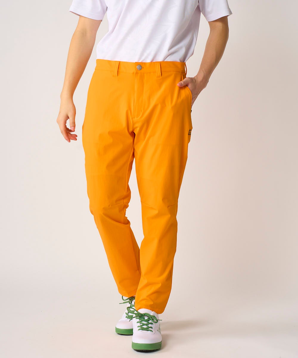 メンズ 撥水ハイパーストレッチテーパードパンツ オレンジ | LOUDMOUTH